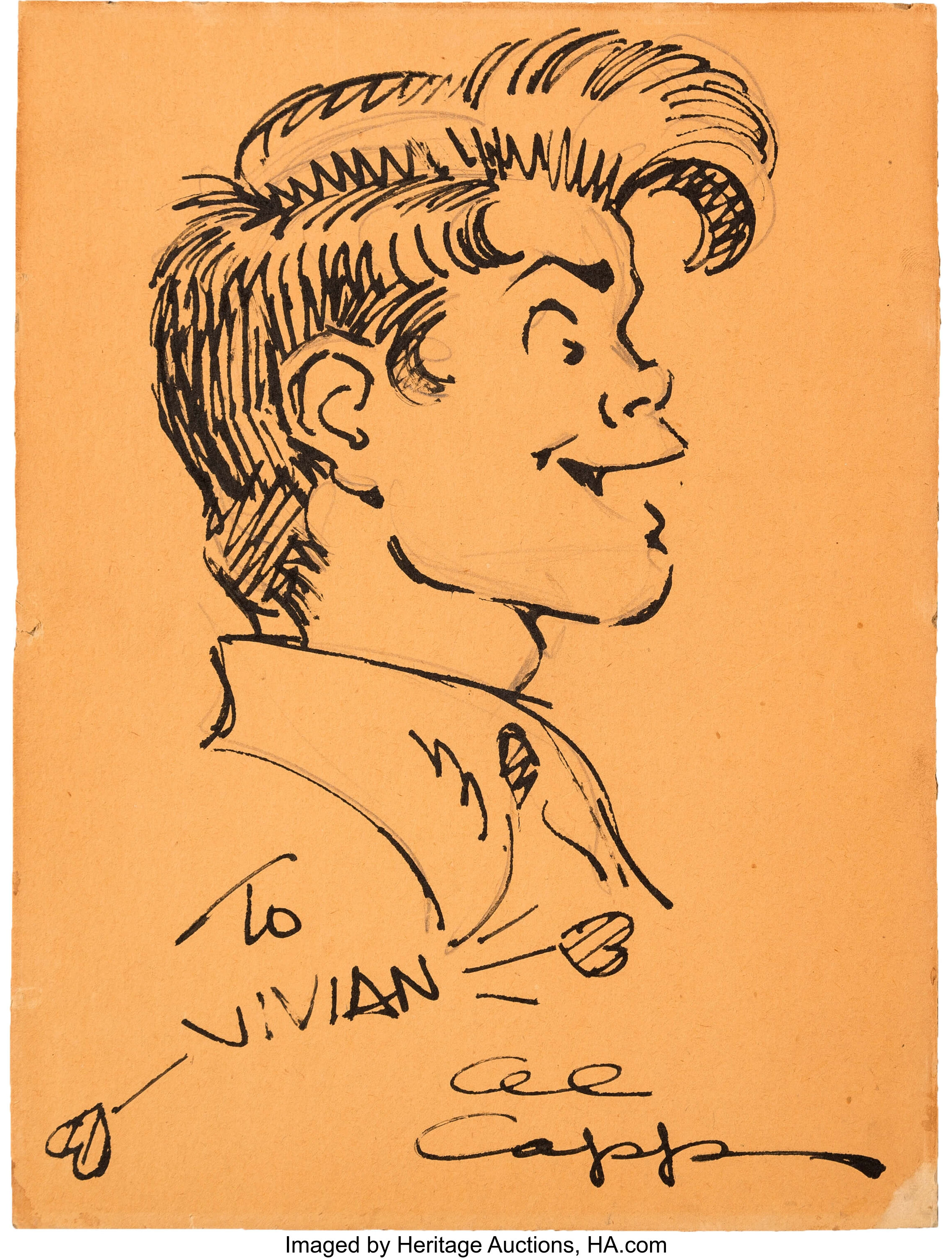 Al Capp - Li'l Abner Sketch Original Art (undated).... Original | Lot ...