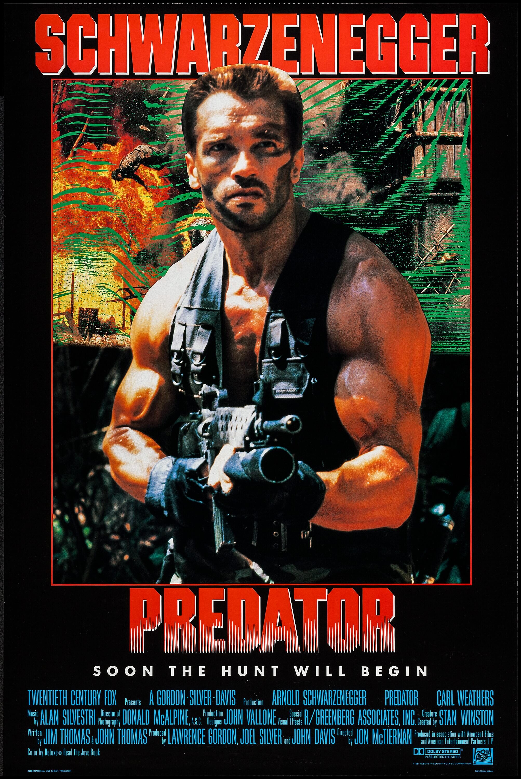 predator the movie color sheets