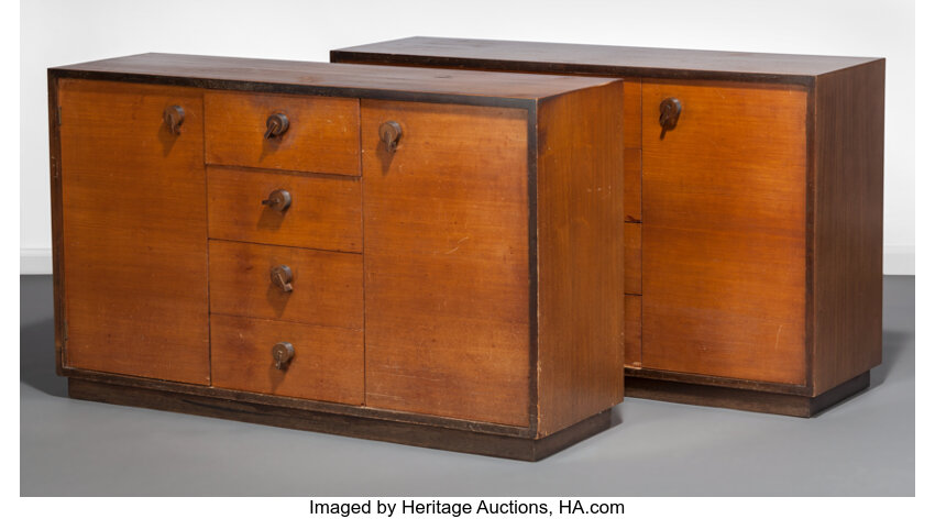 Gilbert Rohde American 1894 1944 A Pair Of Mansonia Sideboards