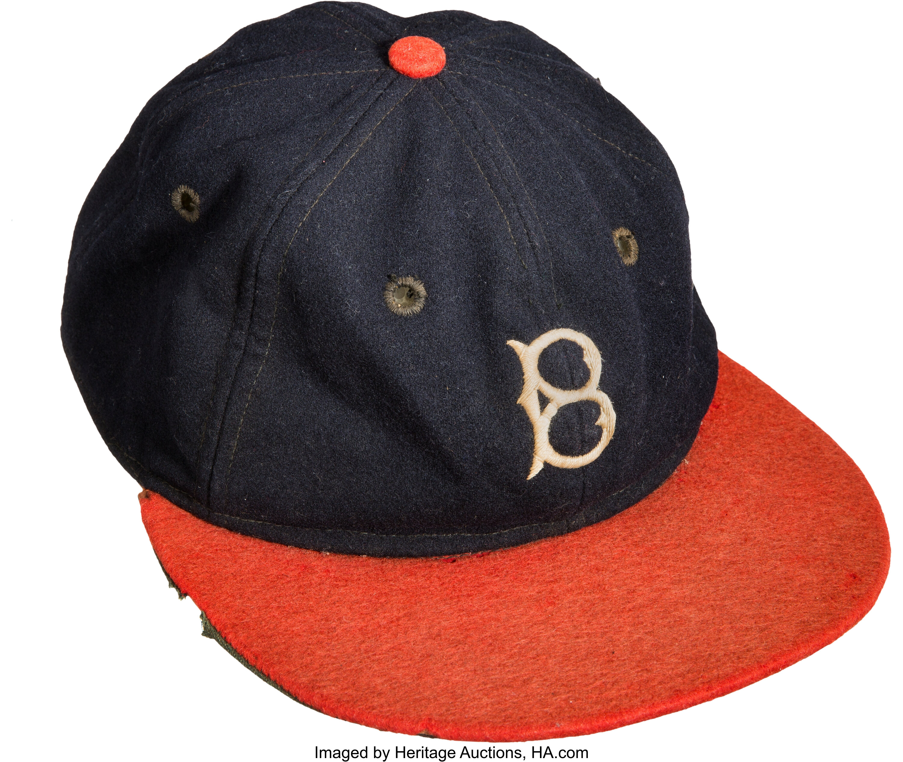 1935 Babe Ruth Game Worn Boston Braves Cap.  Baseball, Lot #80077
