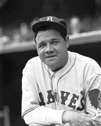 Babe Ruth's final home run was a moonshot for the Boston Braves