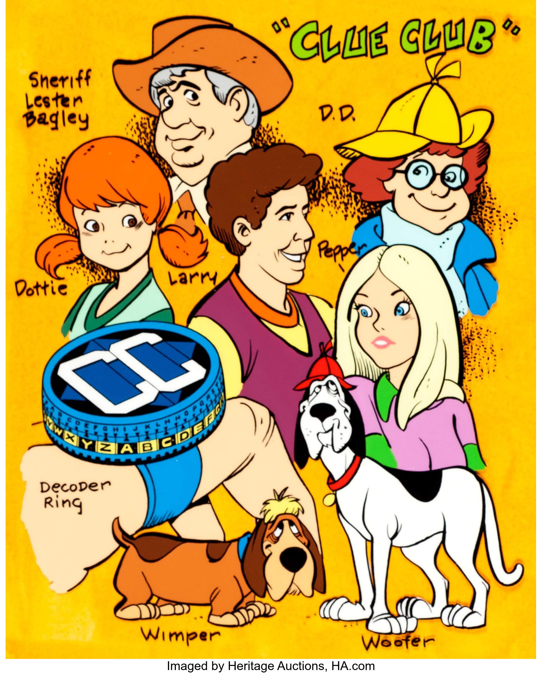 Clue Club Cast Color Model/Publicity Cel (Hanna-Barbera, 1977).... | Lot  #14180 | Heritage Auctions