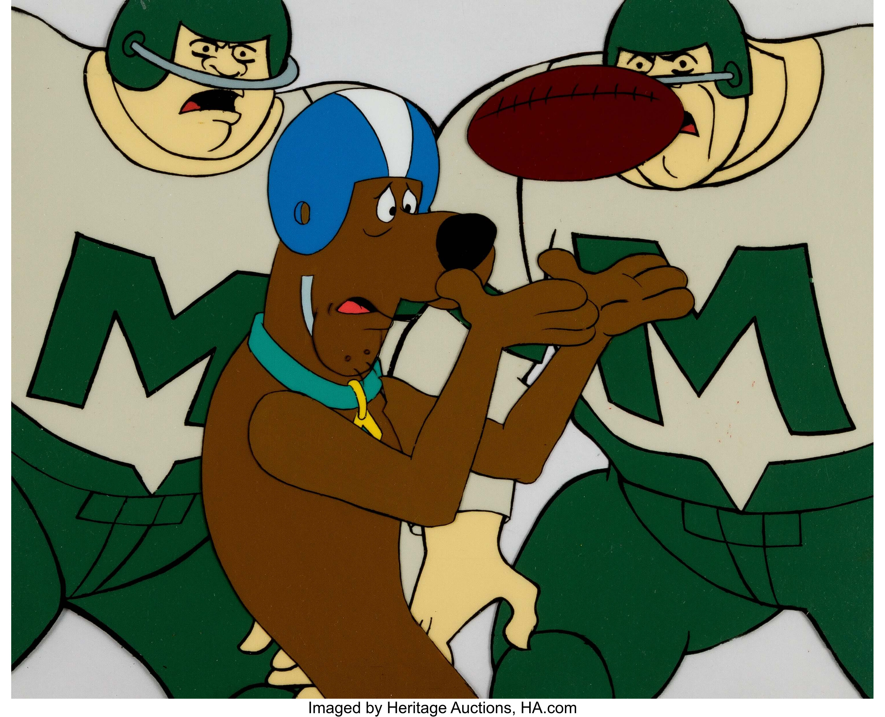 The Richie Rich/Scooby-Doo Show Football Scooby Production Cel | Lot ...