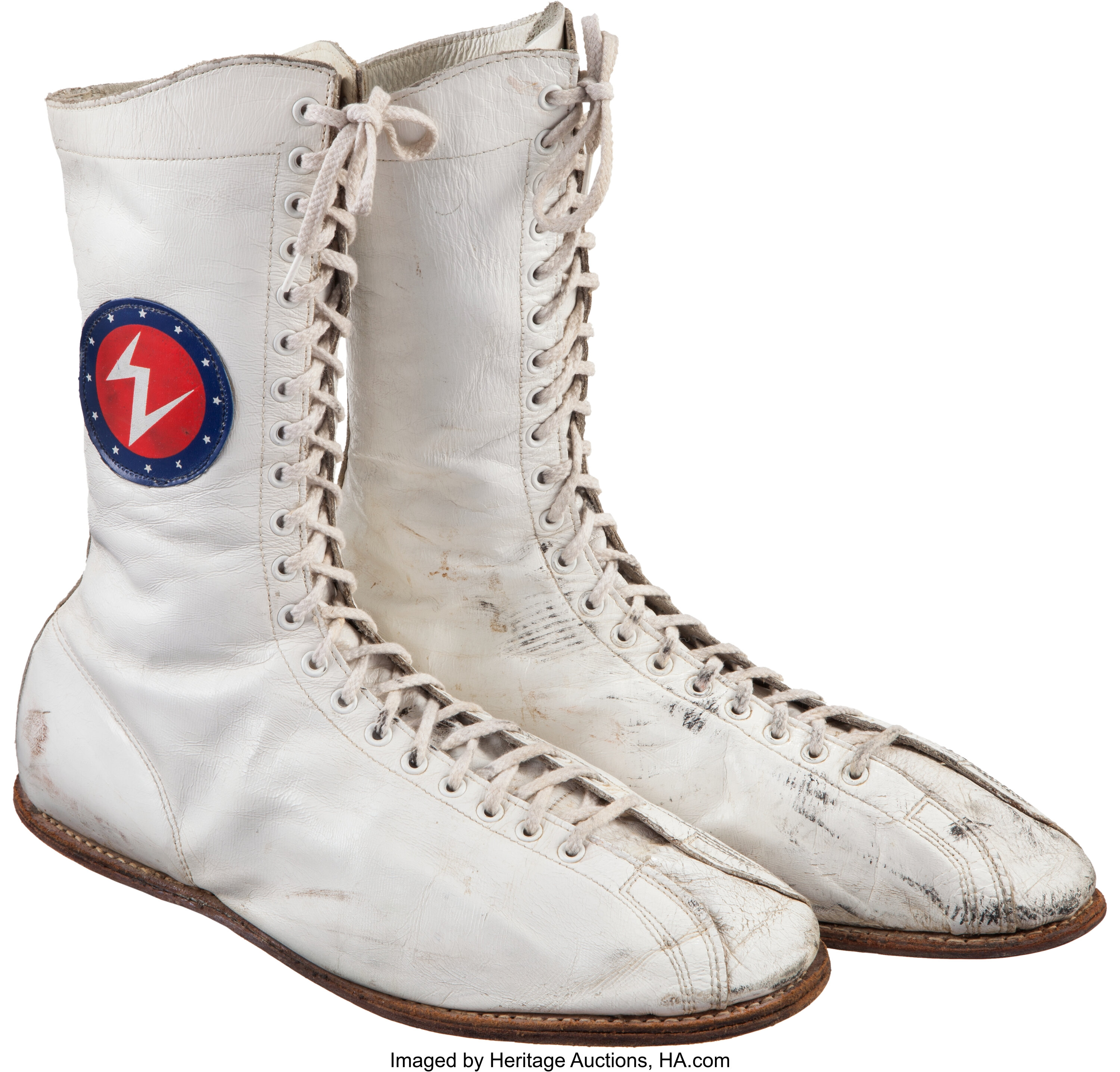 1975 Muhammad Ali Fight Worn Shoes from Chuck Wepner Bout.... | Lot #50042  | Heritage Auctions