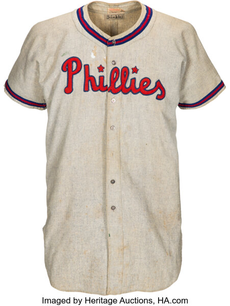 1949 Ken Trinkle Game Worn Philadelphia Phillies Jersey. , Lot #80457