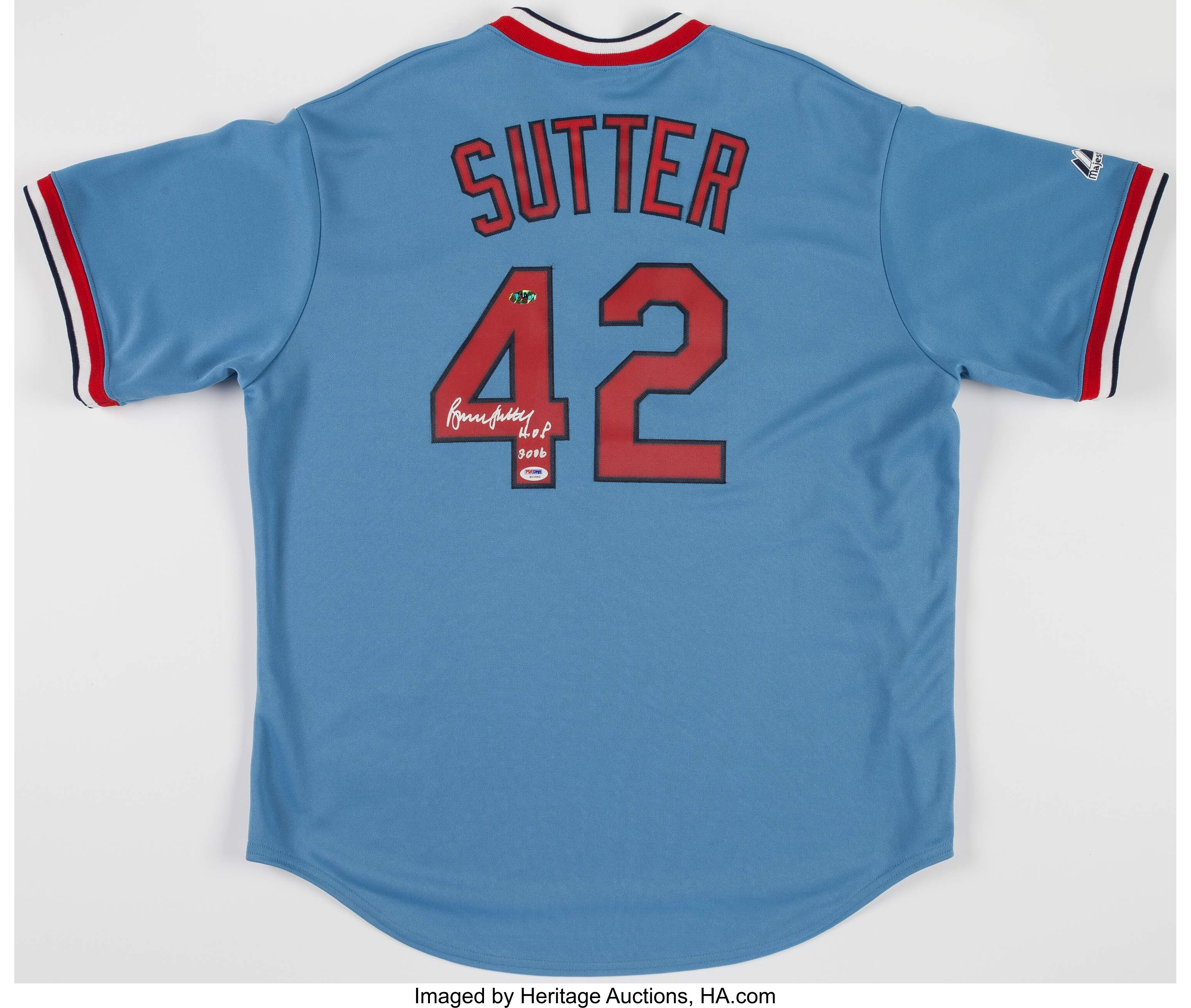 Mitchell & Ness Bruce Sutter Chicago Cubs Light Blue Road 1976