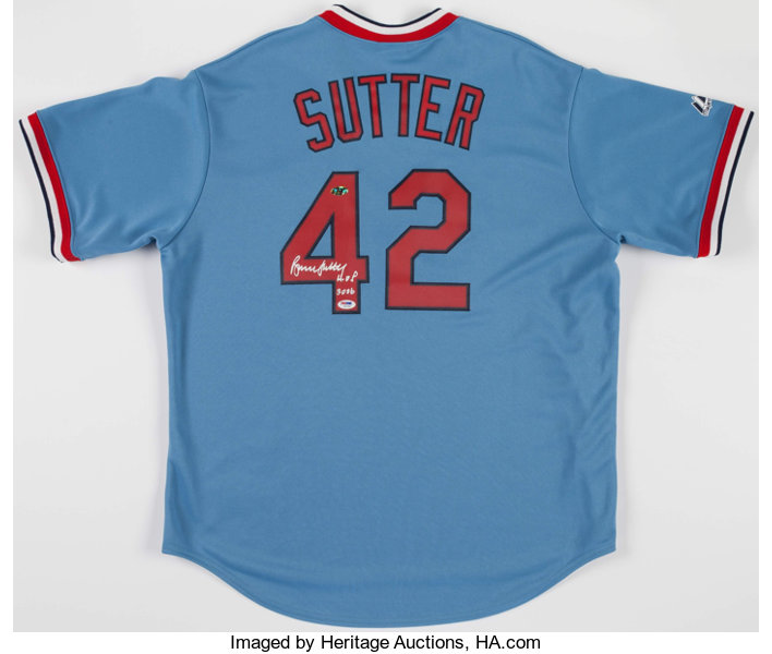 Bruce Sutter Signed St. Louis Cardinals Jersey. Baseball, Lot #43170