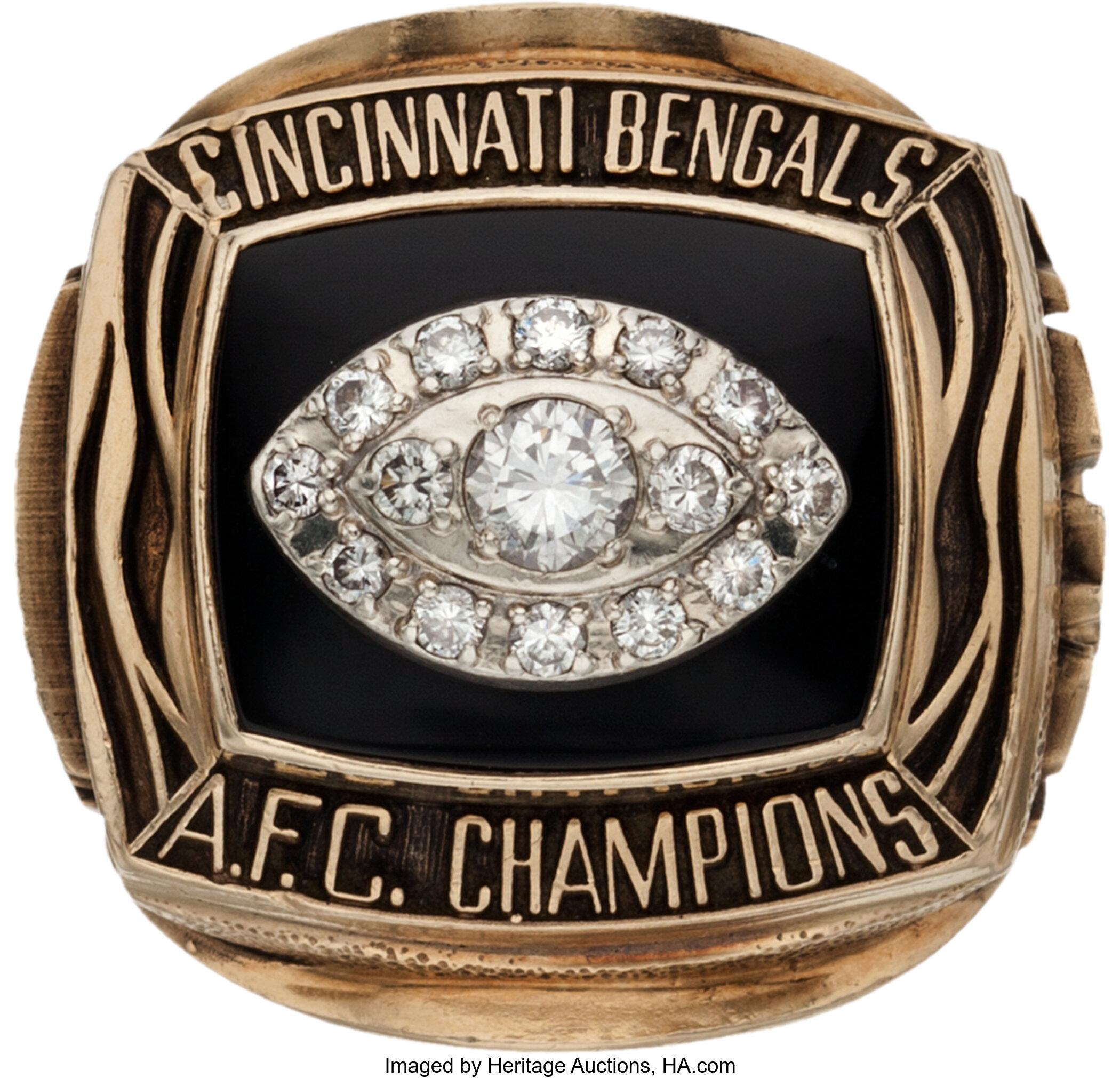 1988 Cincinnati Bengals Afc Championship Ring Presented To Elbert | Lot #80140 | Heritage Auctions