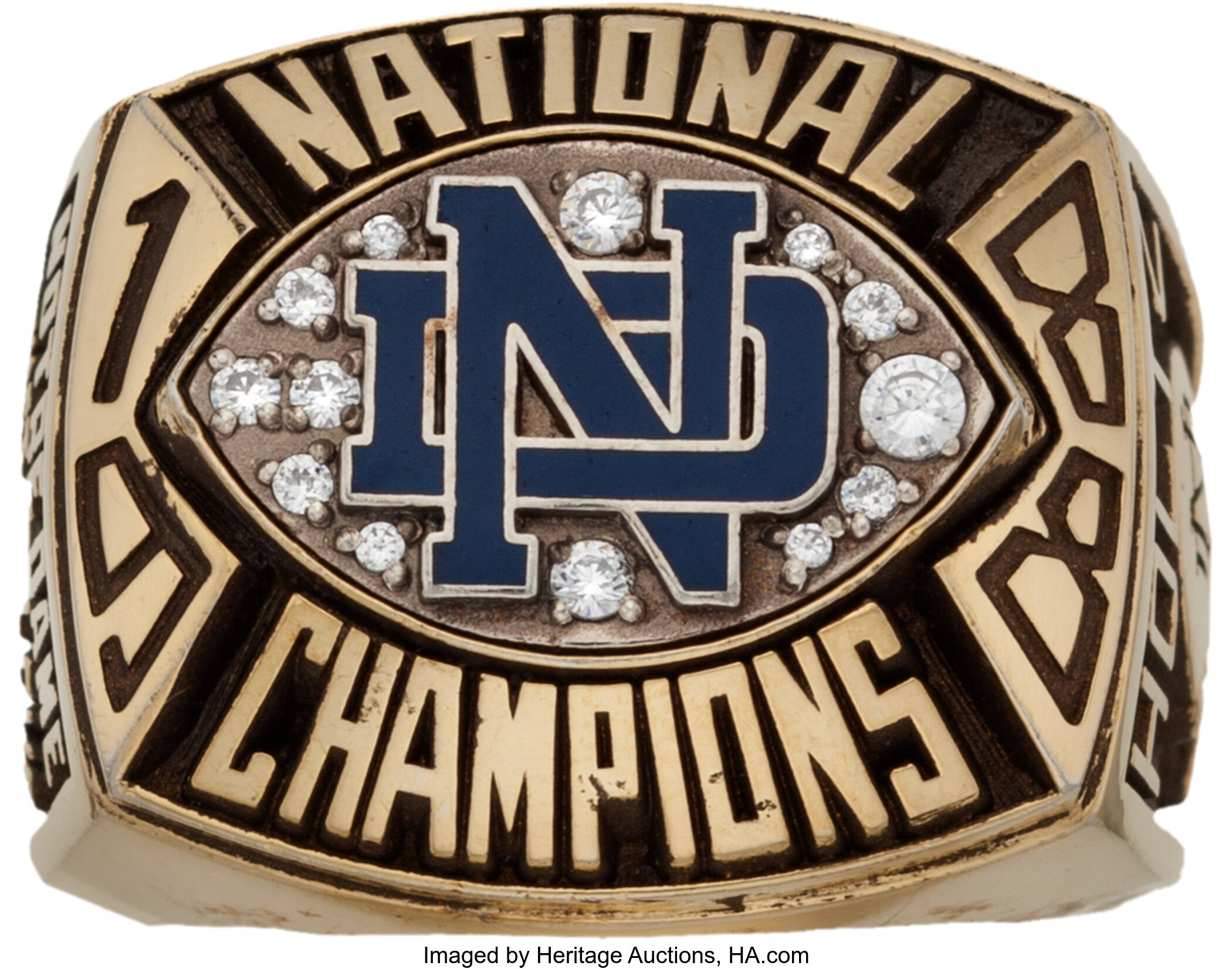 1988 Lou Holtz National Championship Notre Dame Salesman's Sample 