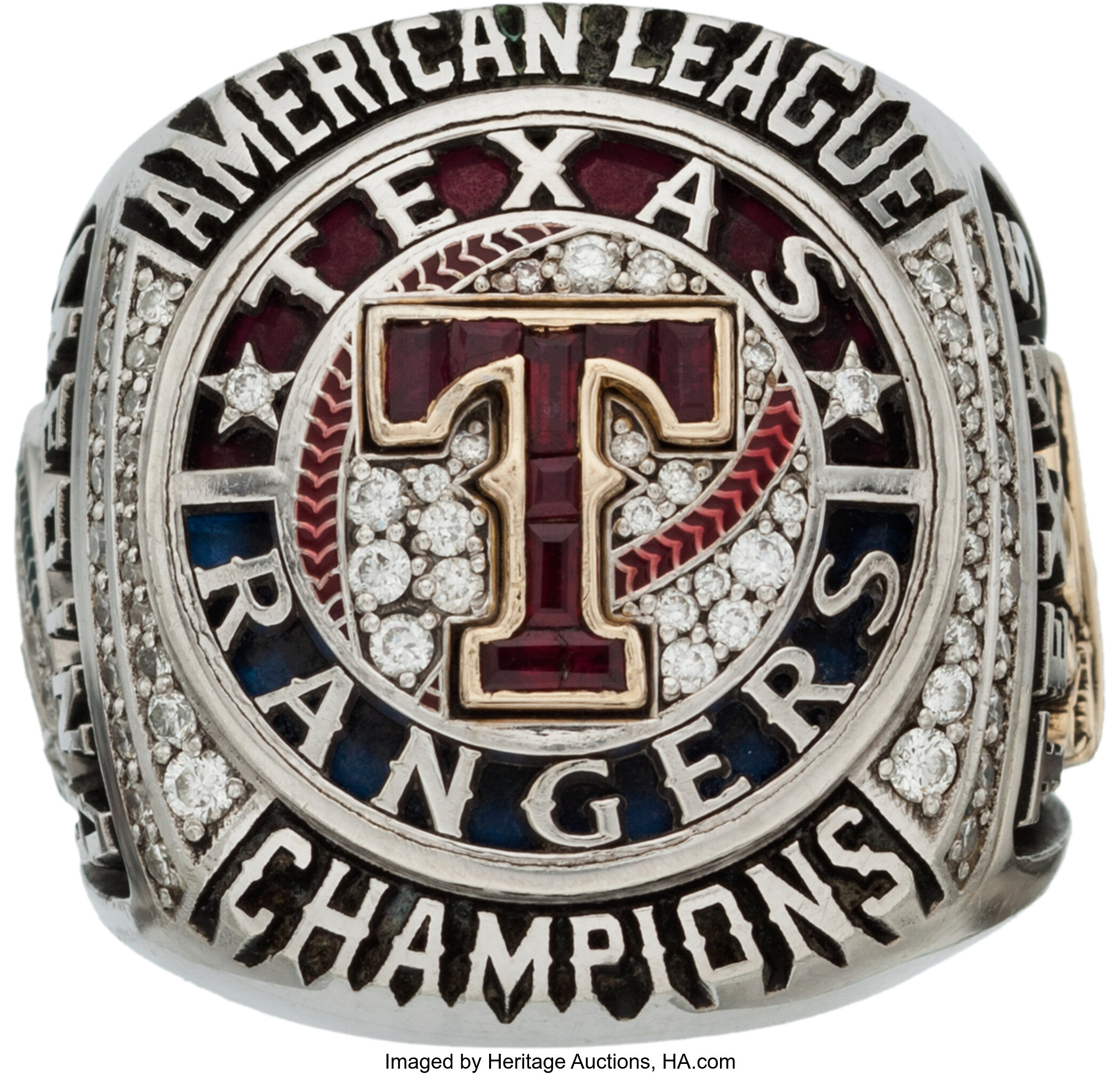 2011 Texas Rangers American League Championship Ring.... Baseball Lot