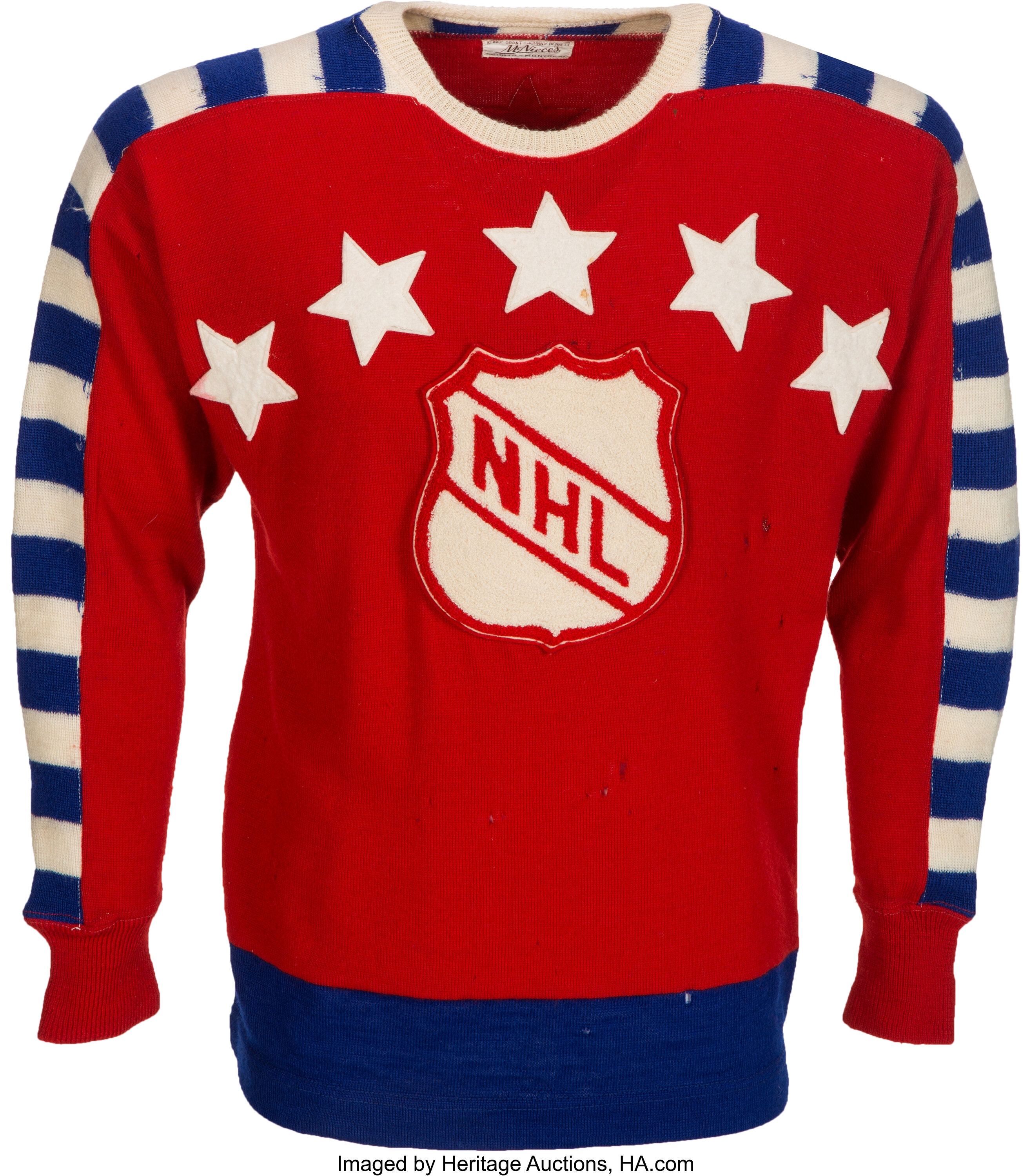 NHL NHL All-Star 1947-48 uniform and jersey original art – Heritage Sports  Art