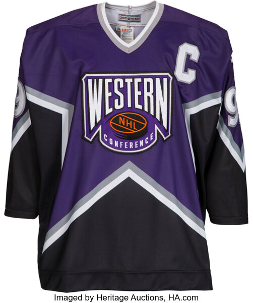1994 Wayne Gretzky Game Worn & Signed All-Star Jersey. Hockey, Lot  #80123