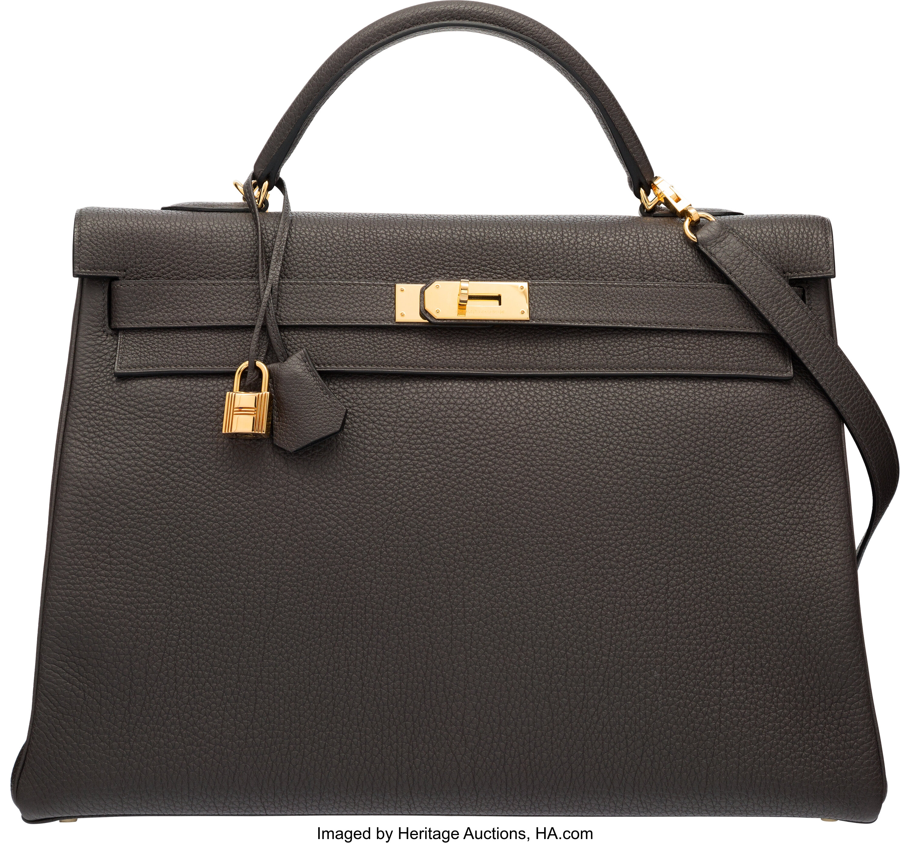 Sold at Auction: Hermes 2021 Jaune Ambre Swift Leather Kelly 25