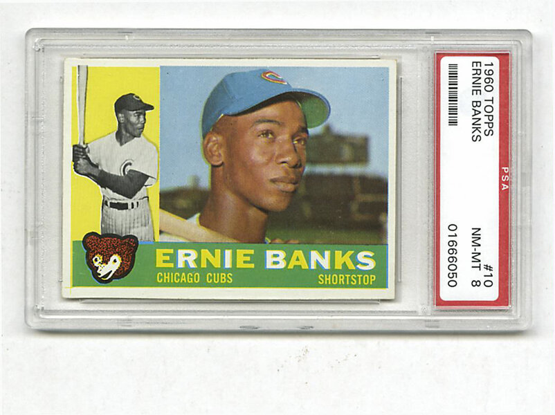 At Auction: 1960 Topps Ernie Banks #10