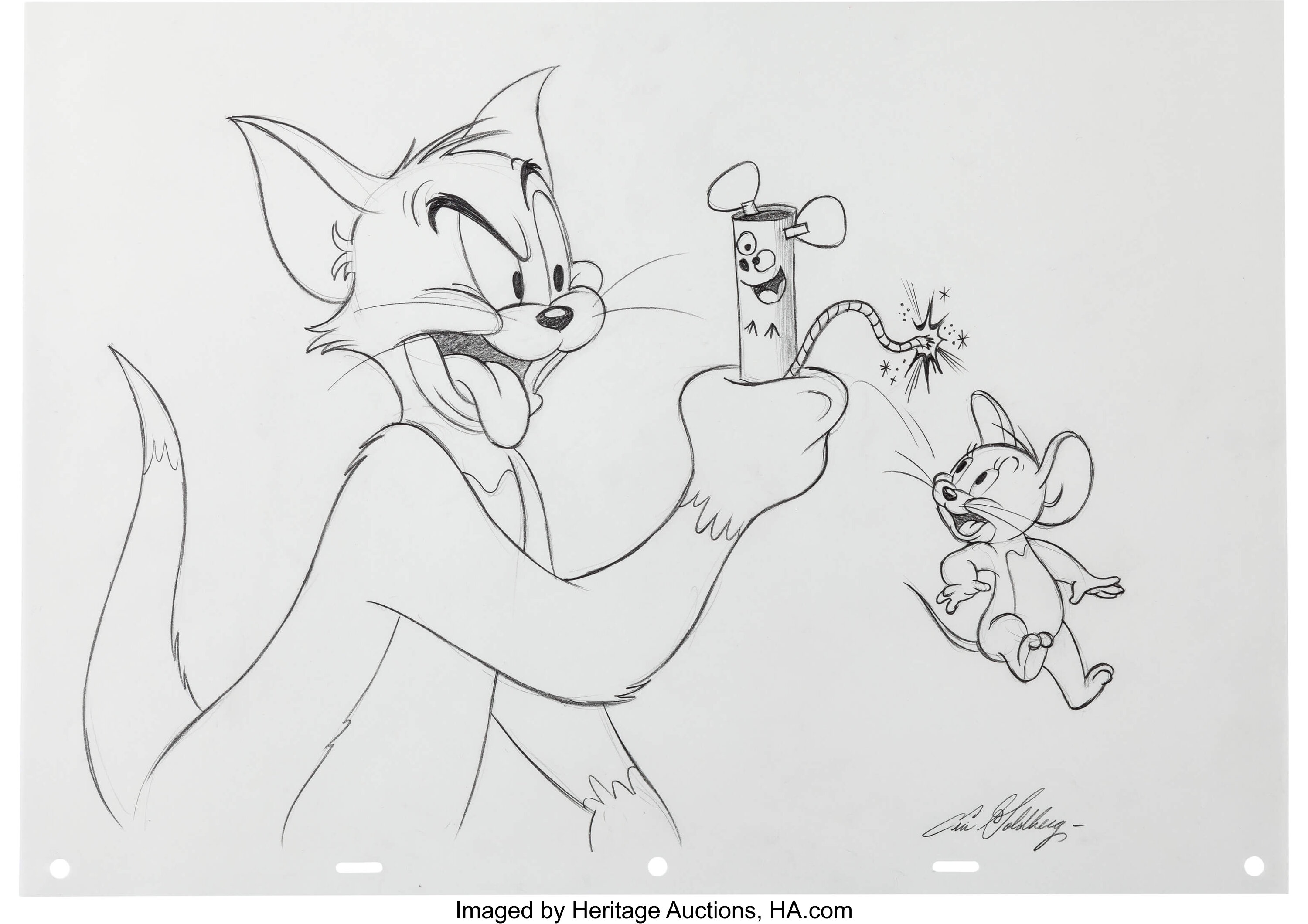 Eric Goldberg Tom and Jerry Illustration (undated).... Animation