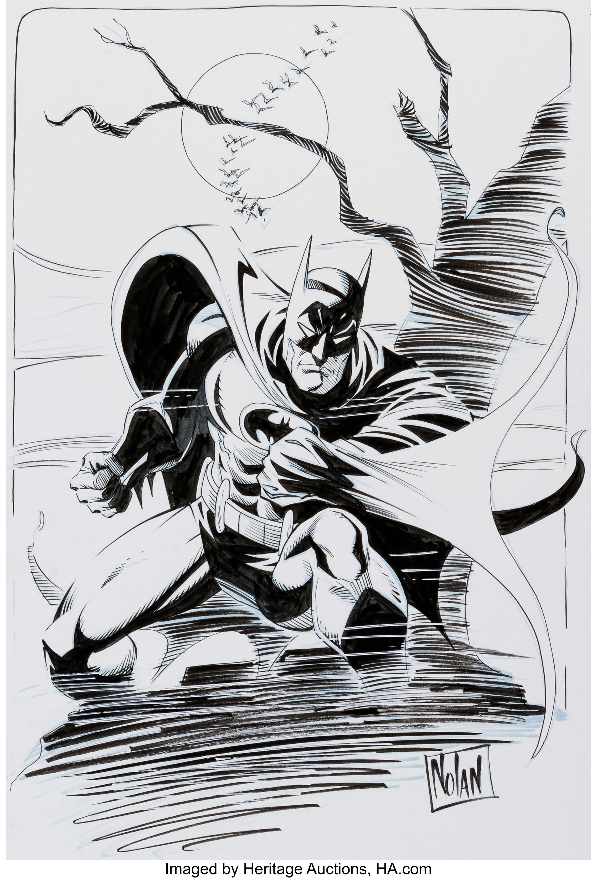 Graham Nolan - Batman and Bane Original Art and Color Print Group | Lot  #11111 | Heritage Auctions