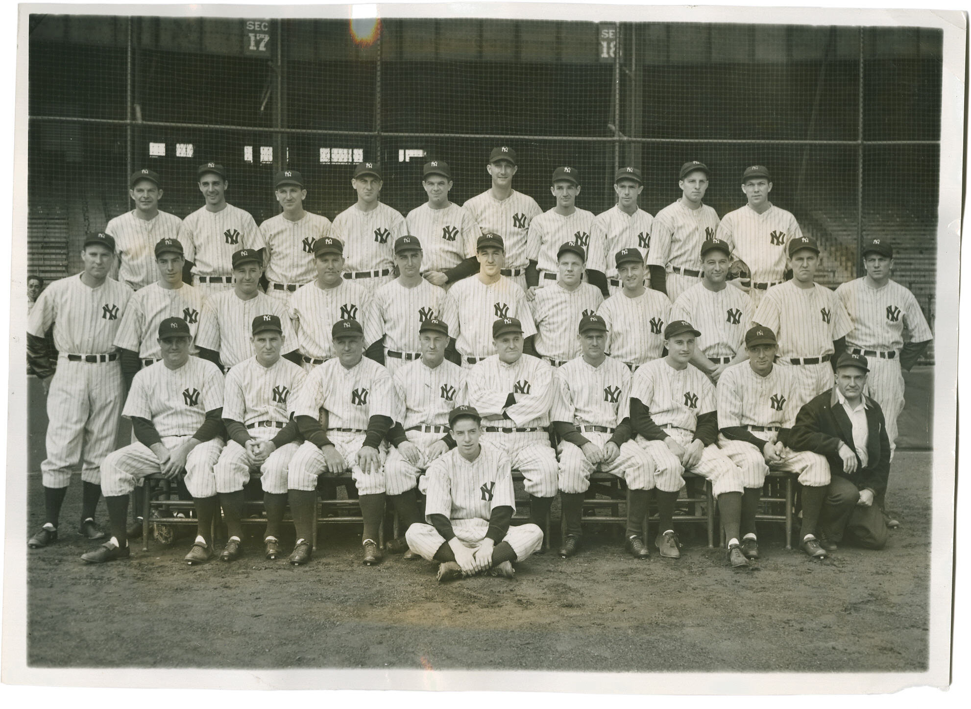 Lot Detail - 1937 New York Black Yankees Team Photo In Framed Display