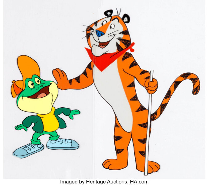 Tony the Tiger and Dig'em Production Cel Group (Kellogg's, c