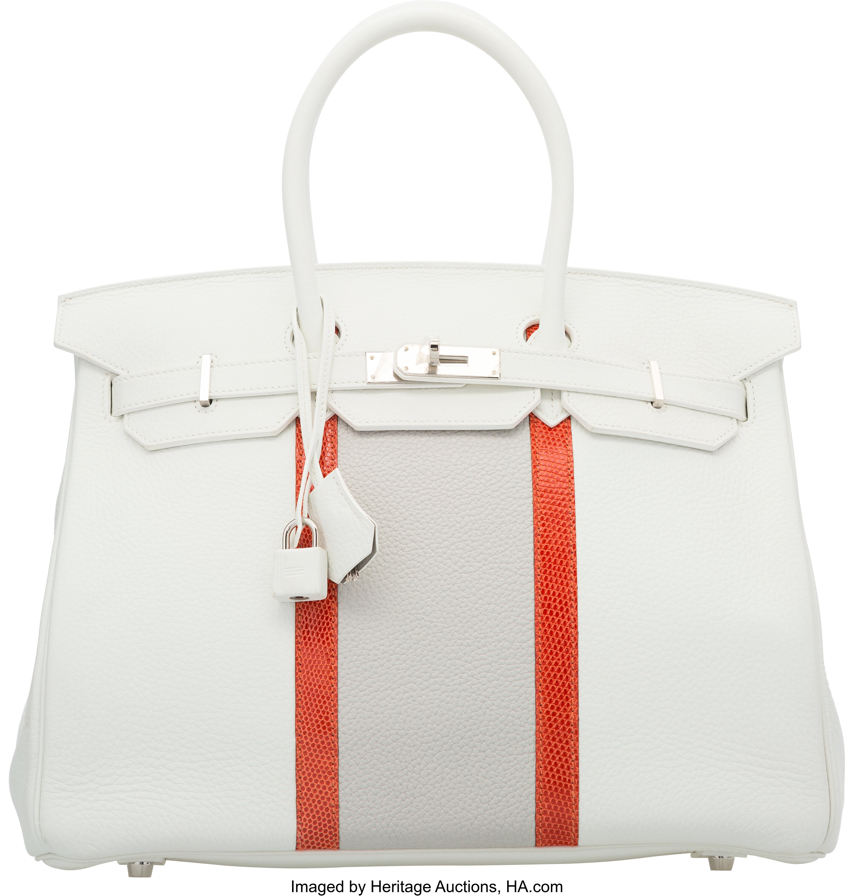 Hermes Limited Edition 35cm Gris Tourterelle, Moutarde & Sanguine, Lot  #58083