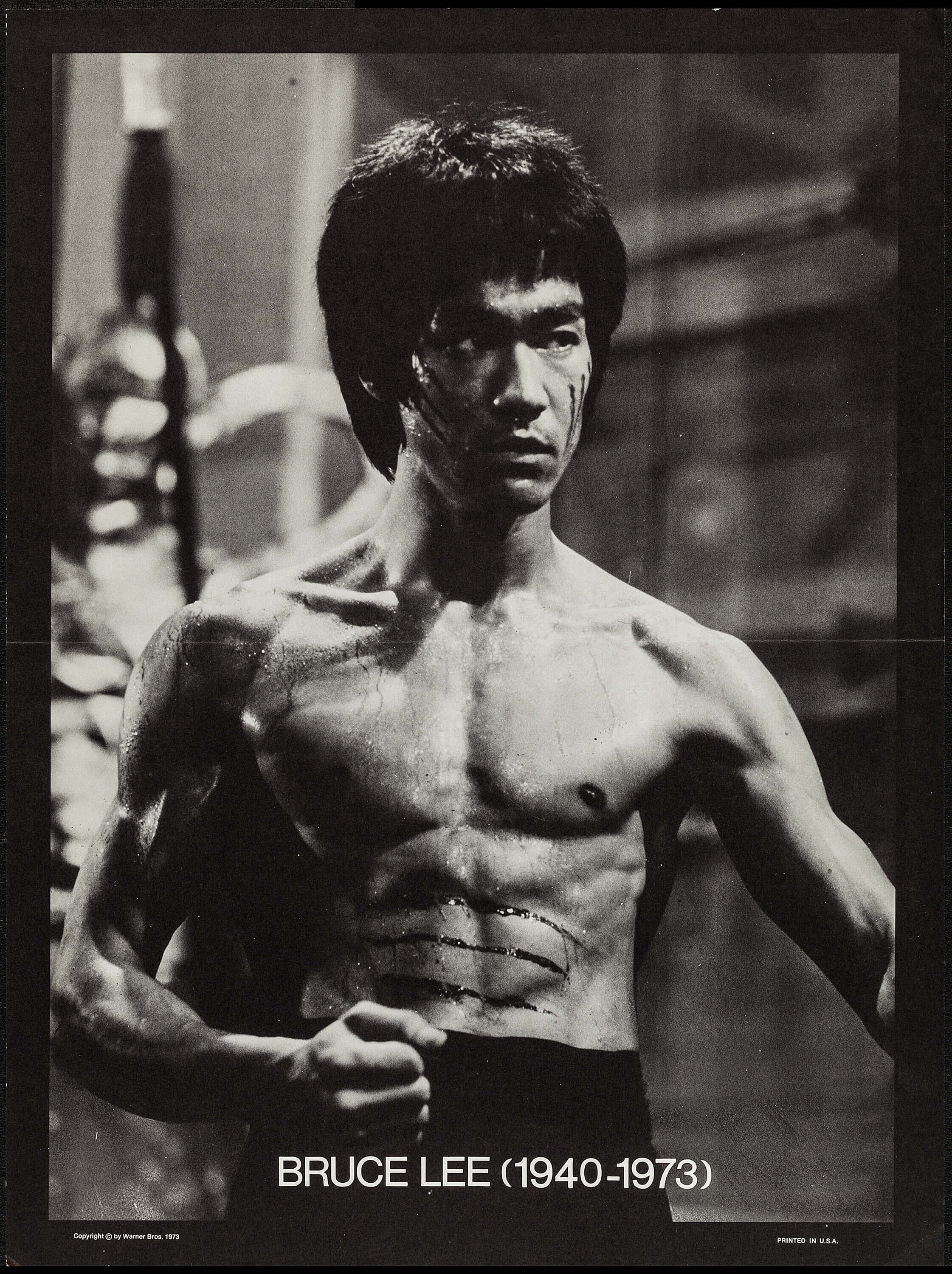 Bruce Lee (1940-1973) (Warner Brothers, 1973). Personality Poster 