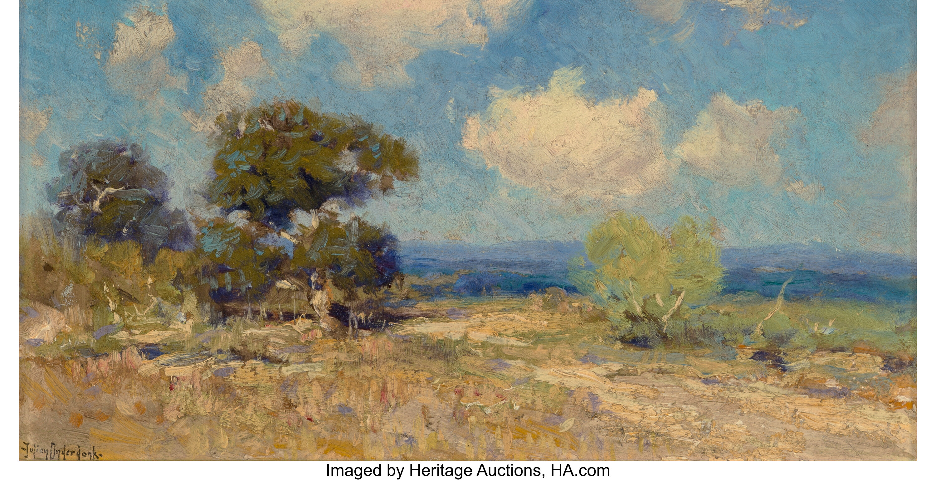 Julian Onderdonk (American, 1882-1922). A Sunny Morning - S.W. | Lot ...