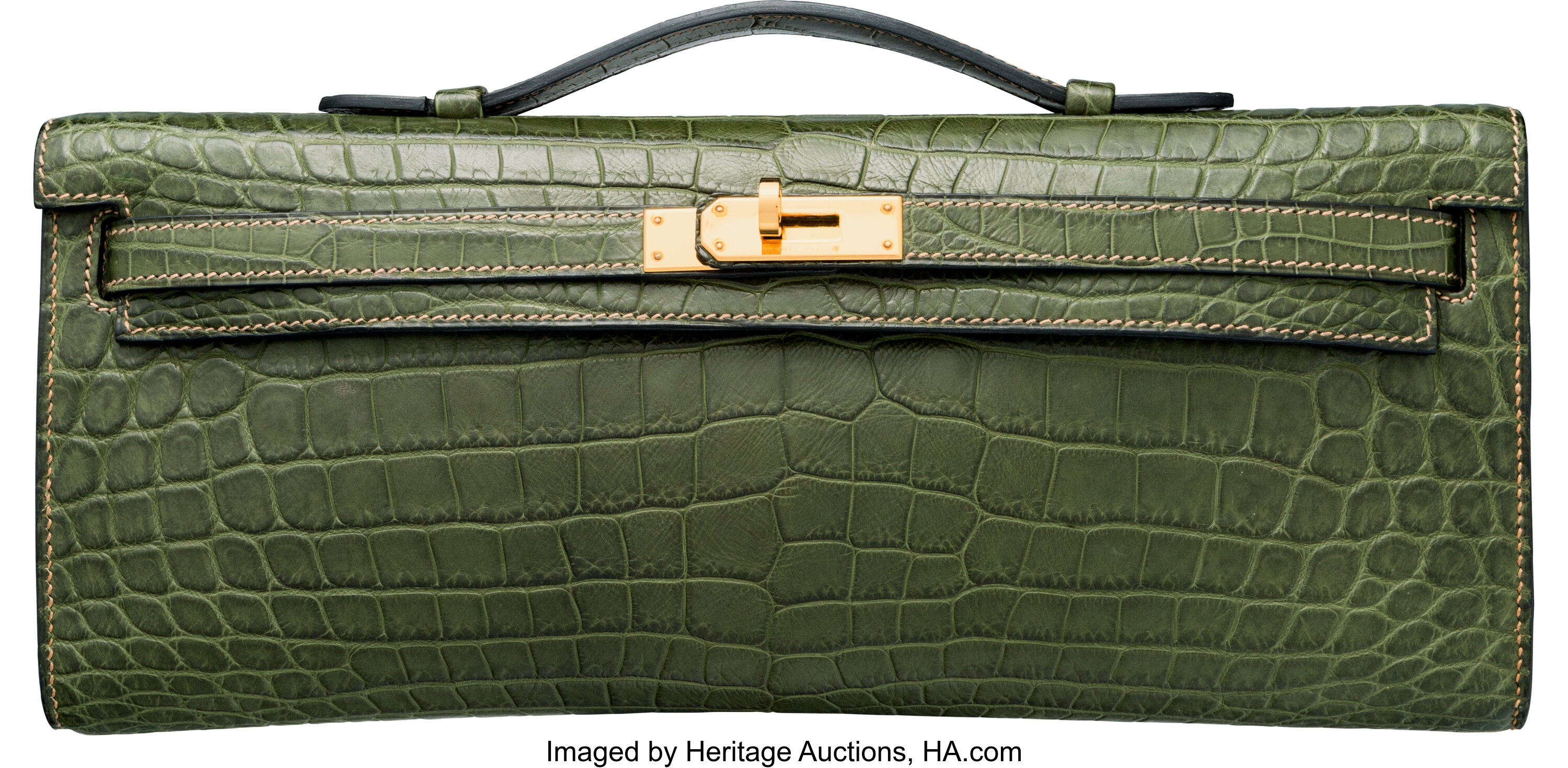 Vert Veronese Matte Niloticus Crocodile Kelly 28 Retourne Gold Hardware,  2014, Handbags & Accessories, 2022