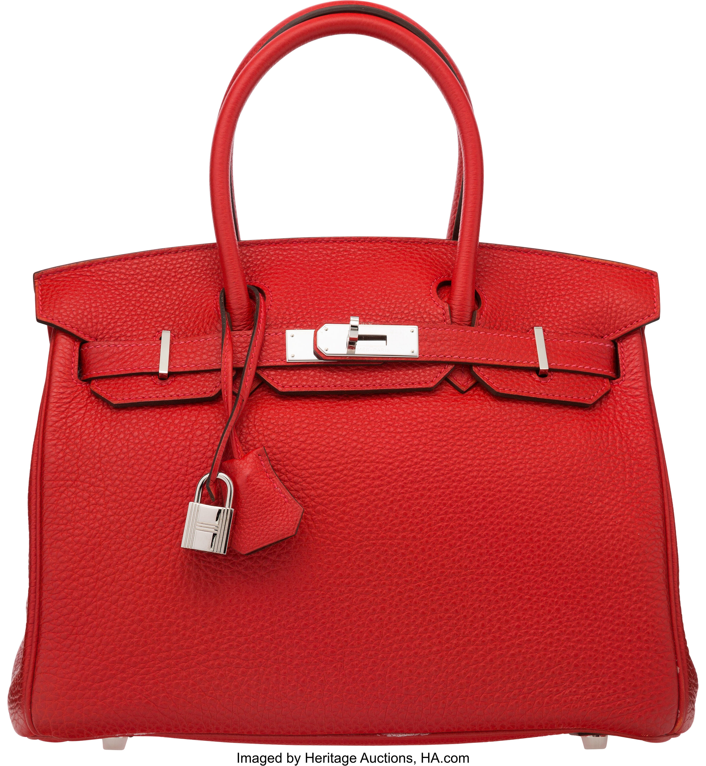 Hermes Birkin 35cm Rouge Garance Togo Leather Palladium Hardware 2008