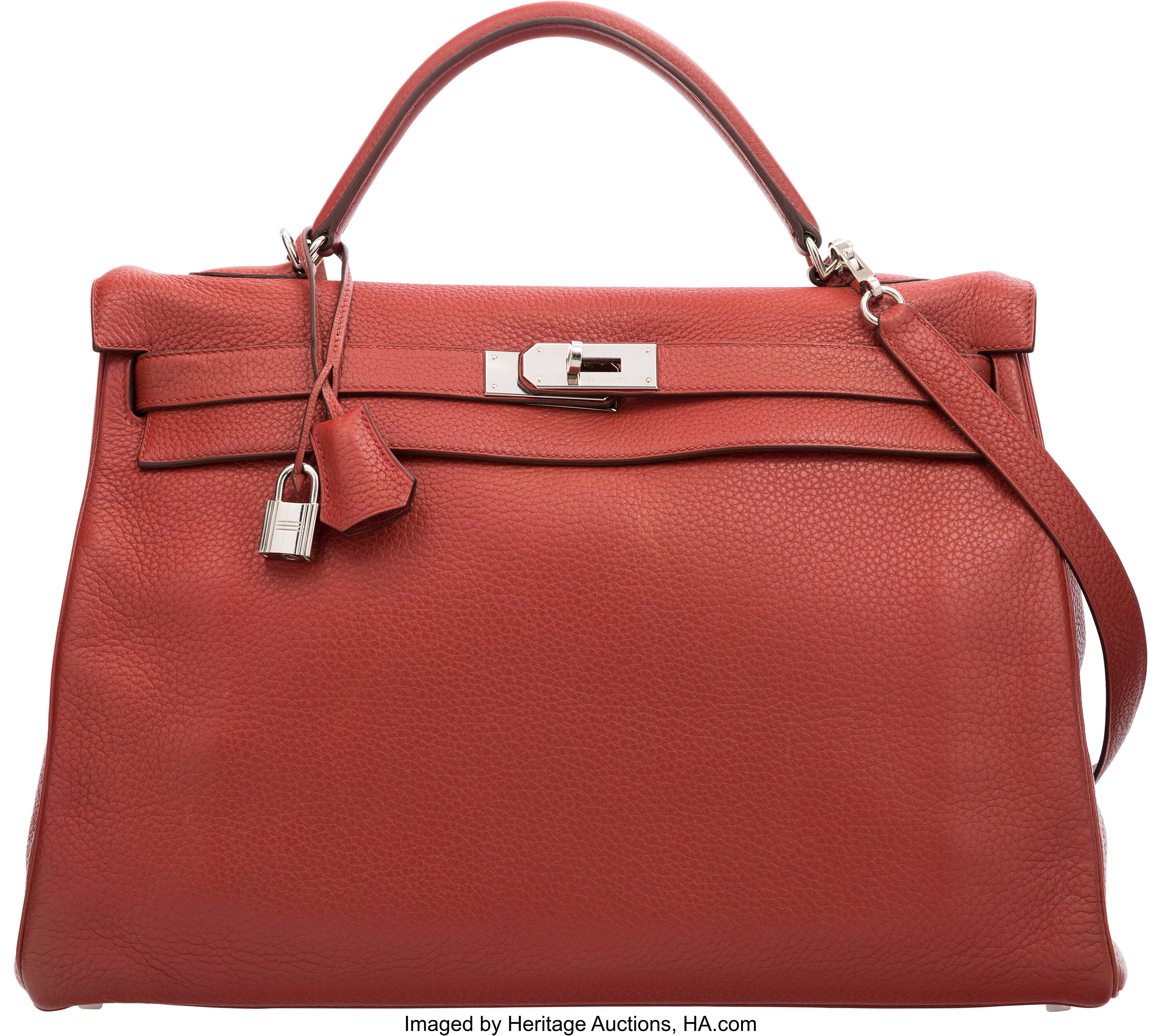 Hermes Kelly Sellier 28 Rouge Venetian Epsom Gold Hardware New