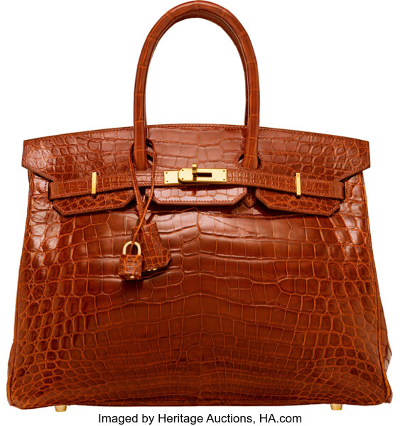 Birkin 35 Porosus Crocodile Etrusque