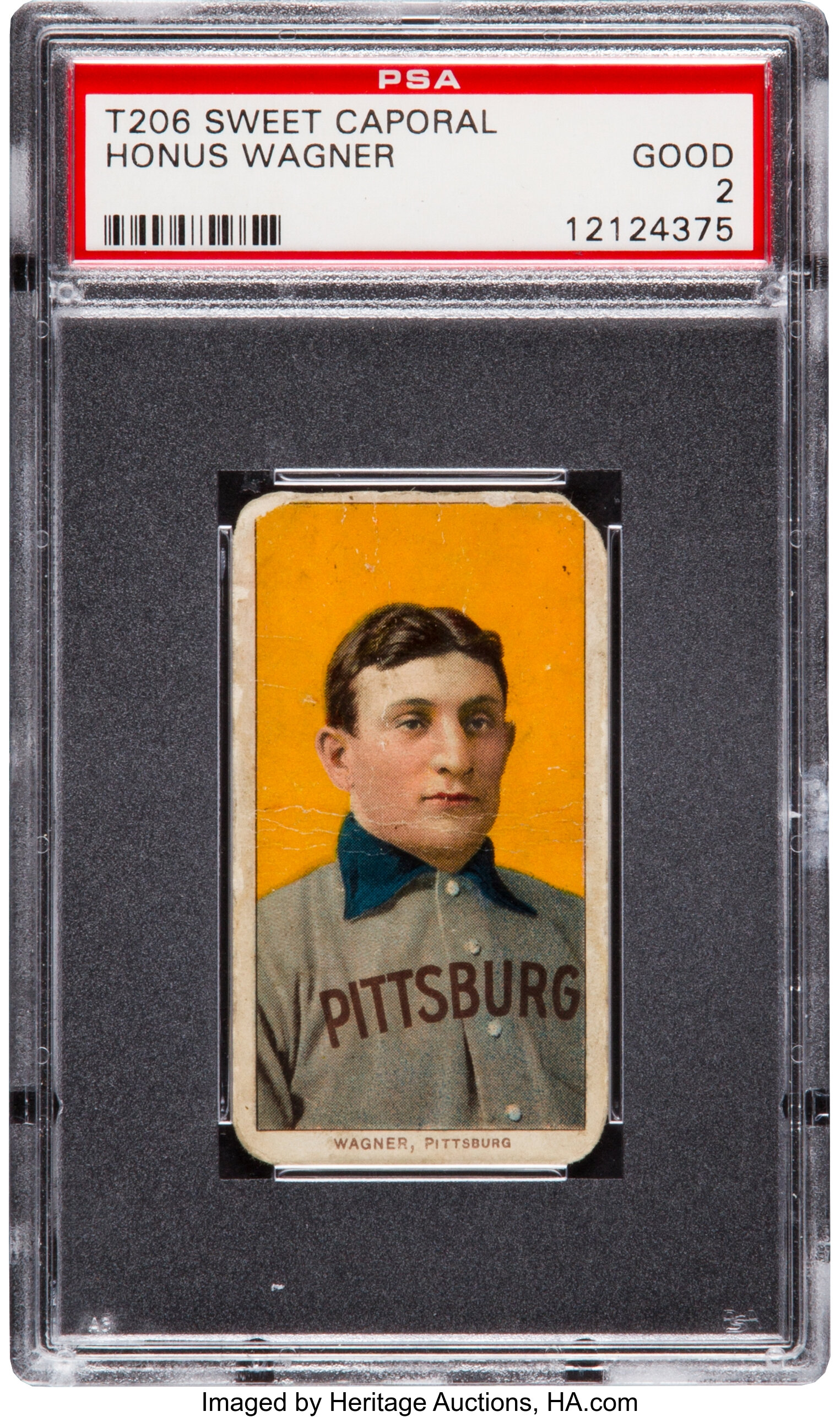 1909-11 T206 Sweet Caporal Honus Wagner PSA Good 2.  Baseball 