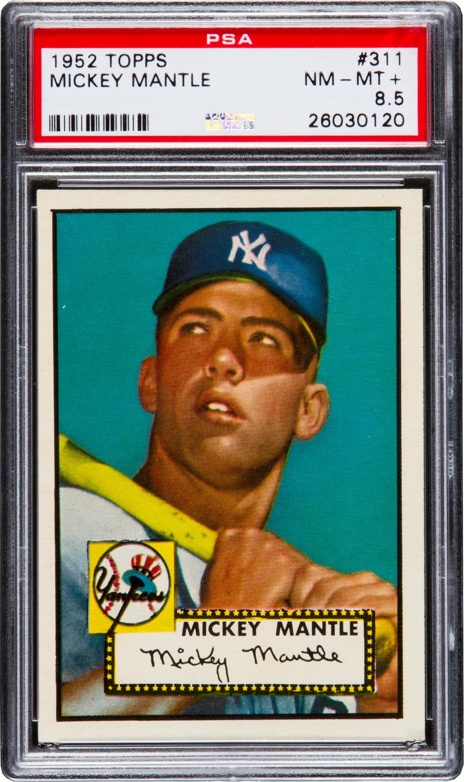 A 1955 Topps Sandy Koufax Rookie Baseball Card No. 123 (SGC 4.5 VG
