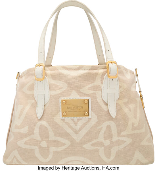 Louis Vuitton - Authenticated Handbag - Cloth Beige for Women, Very Good Condition