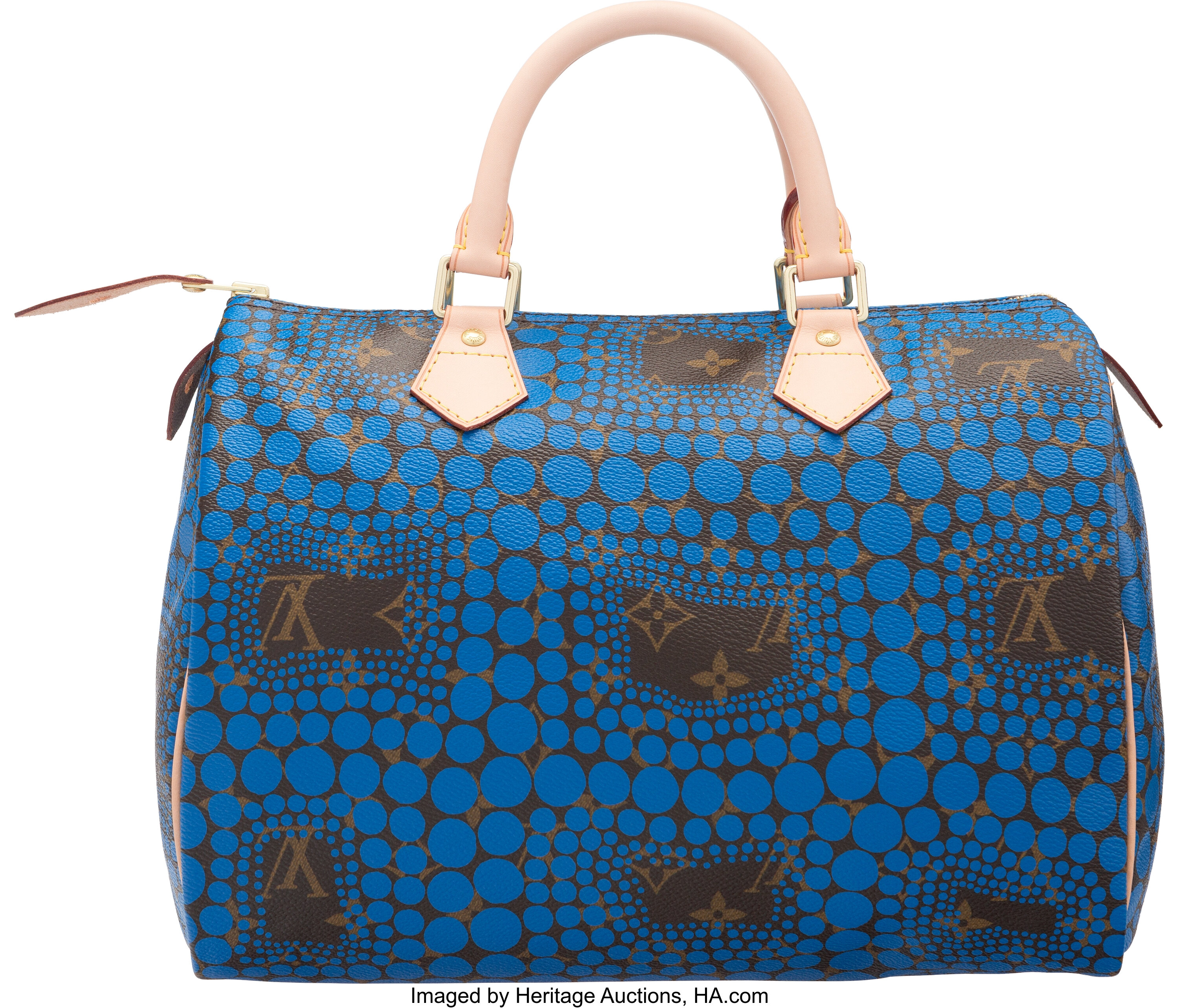 Louis Vuitton Speedy Handbag 30 Yayoi Kusama Limited Edition in Blue