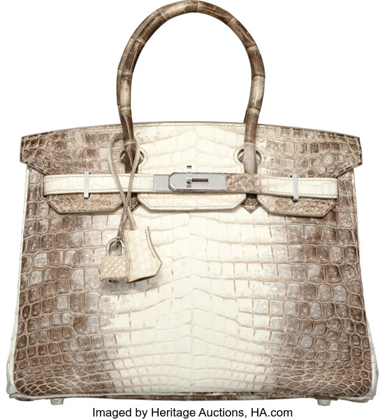 Rare New Hermès Birkin 30 Himalaya handbag in white Nile Crocodile leather,  SHW at 1stDibs