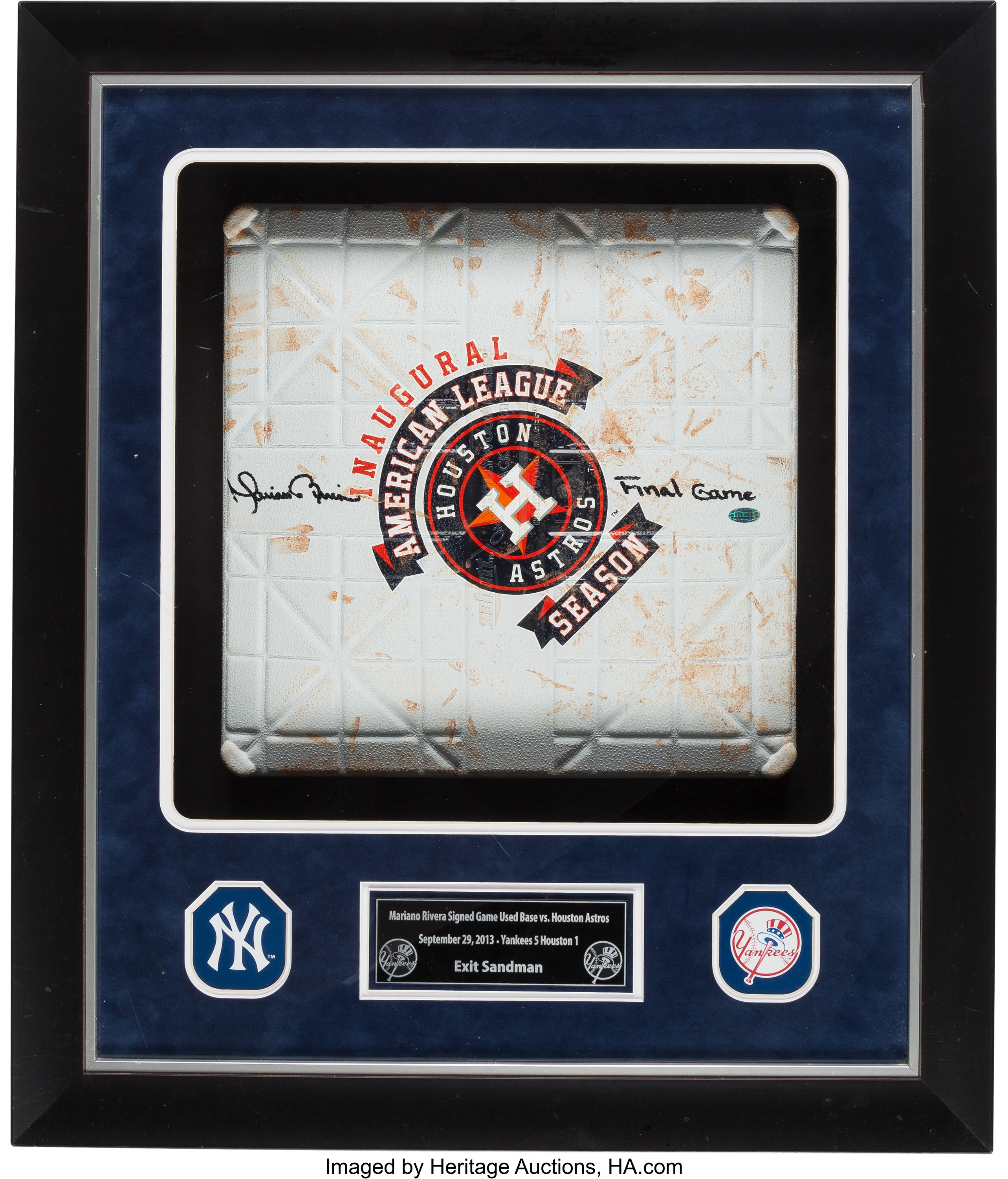 Lot Detail - 2013 Mariano Rivera Game Used, Signed & Inscribed New