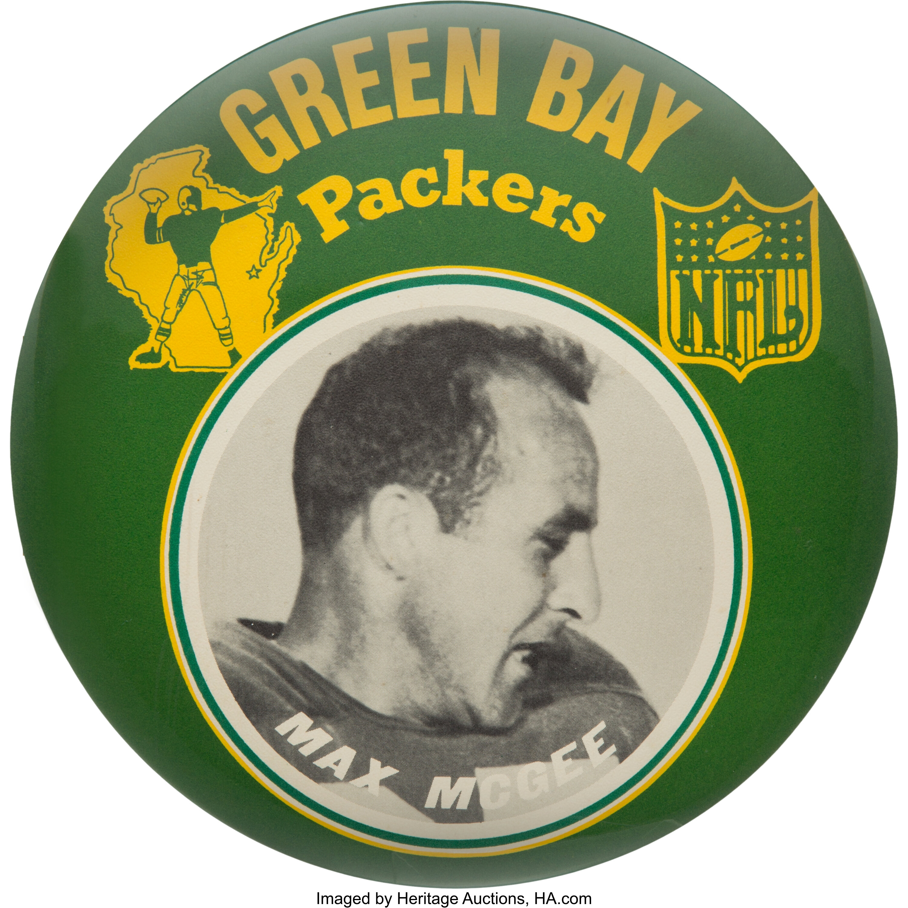 Early 1960's Max McGee Oversized (6') Green Bay Packers 'Idea, Lot #54609