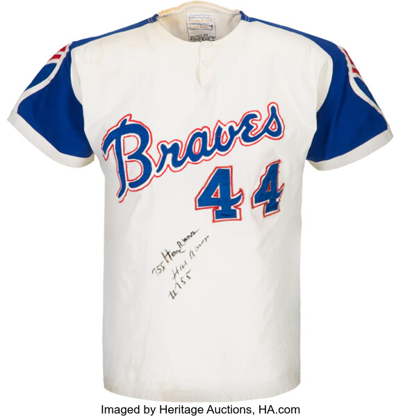 Hank Aaron In Atlanta Braves T-shirt