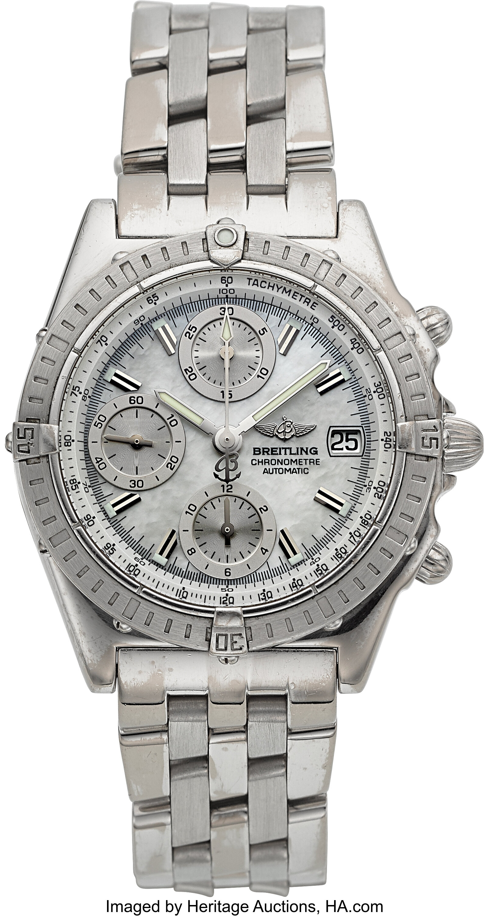 breitling white gold