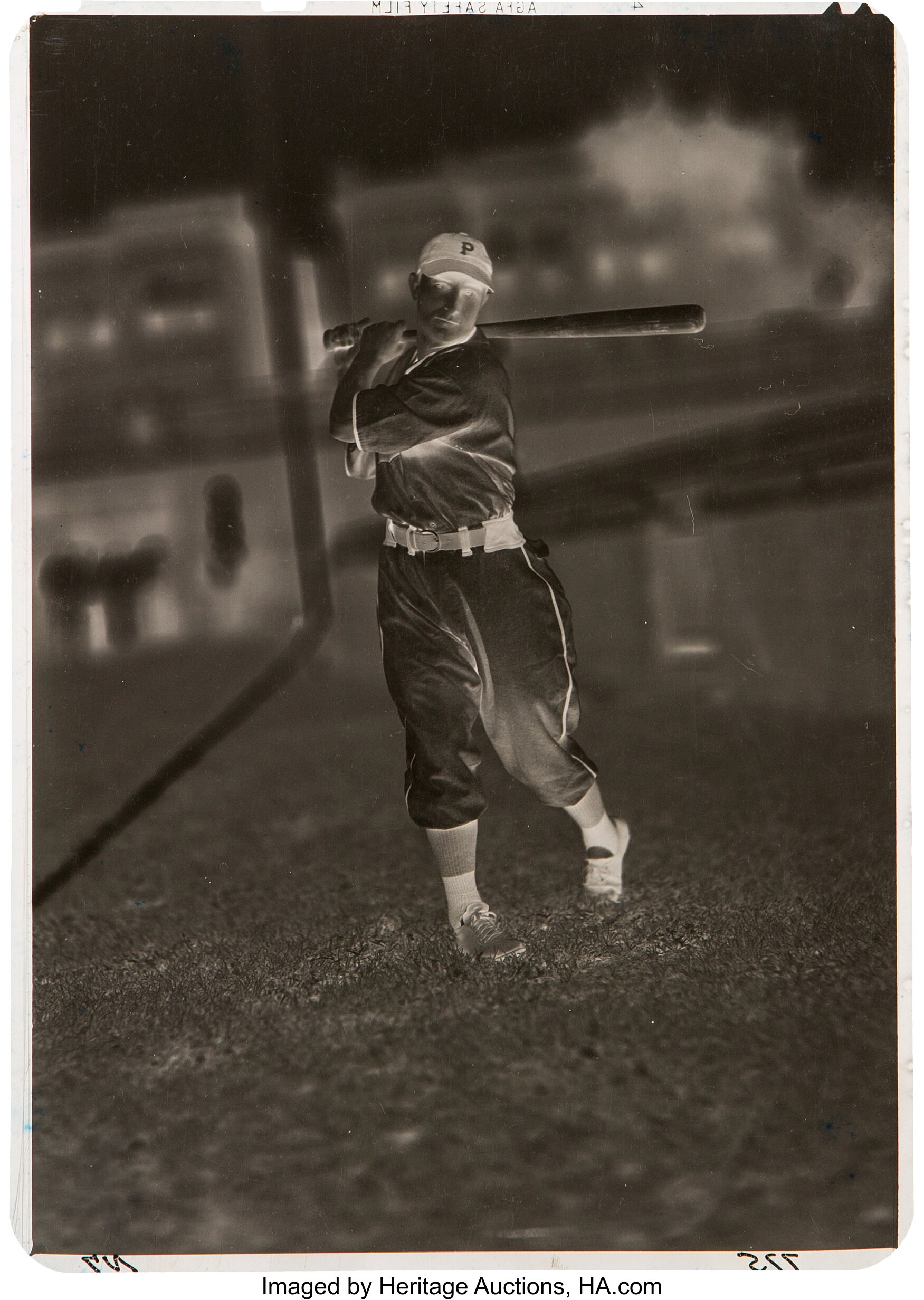 1920's Paul Waner Original Negative by George Burke.... Baseball | Lot ...