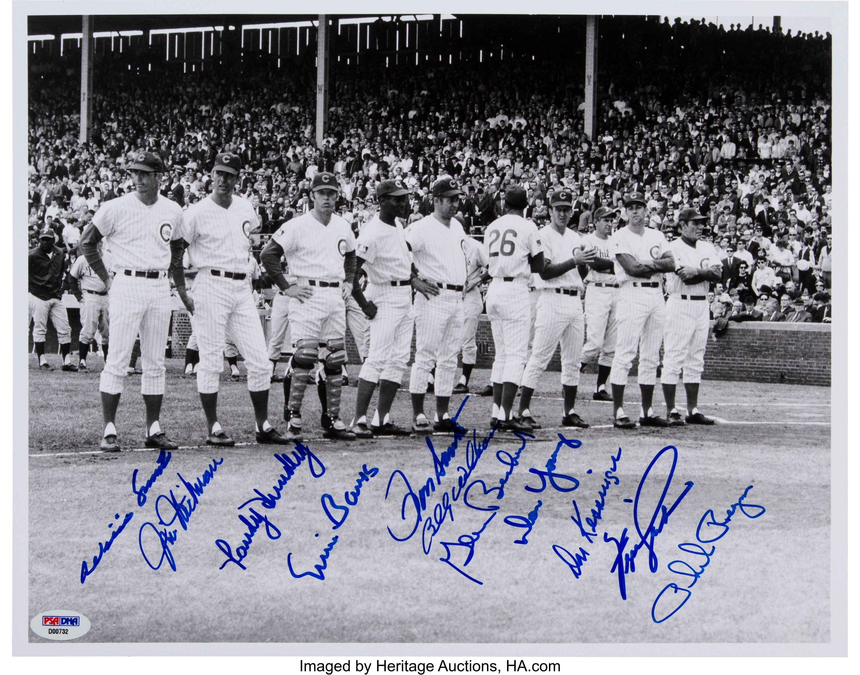 1969 Chicago Cubs Autographed Jersey