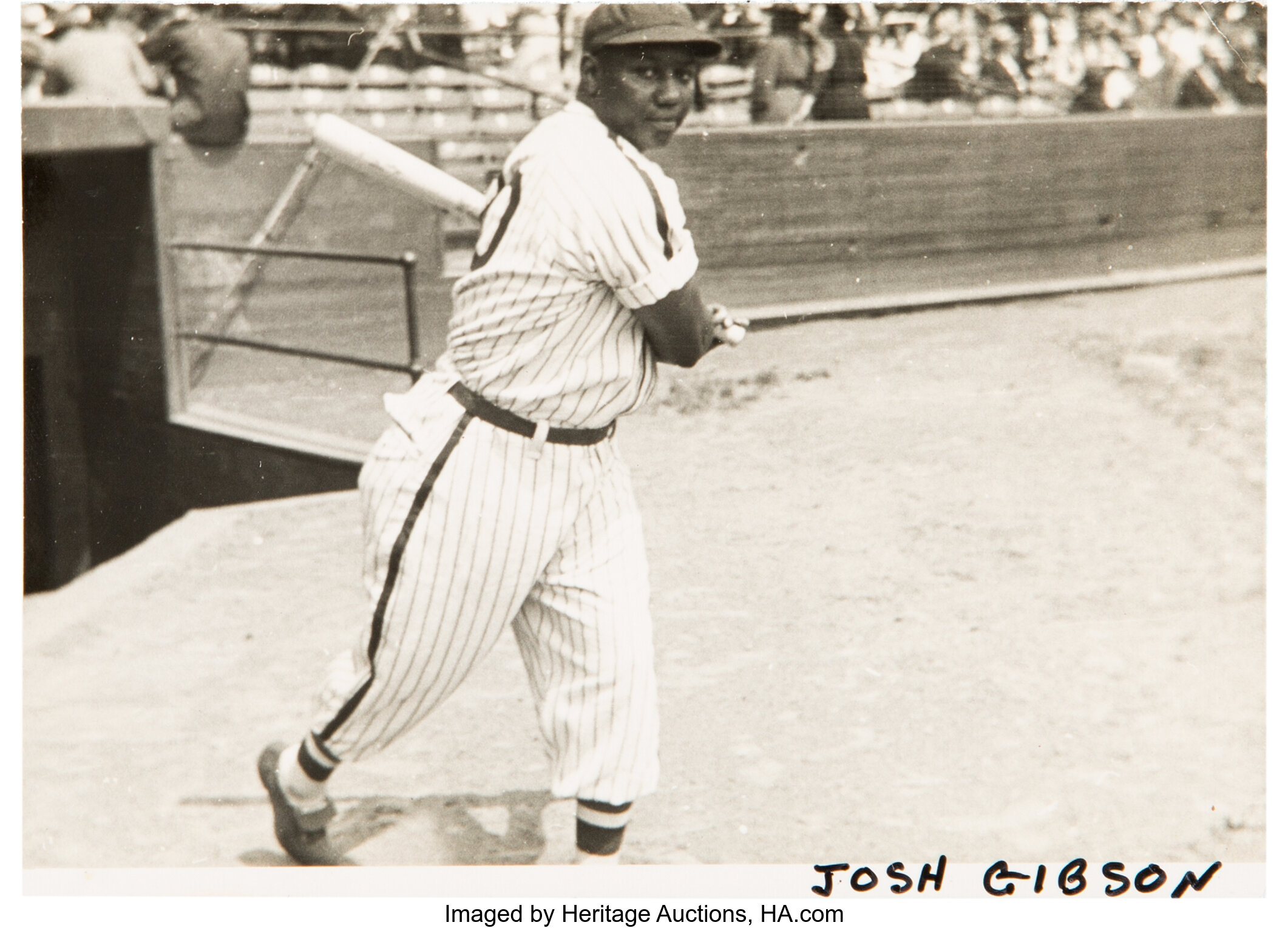 Portrait Of Josh Gibson In Grays Uniform Metal Print by Bettmann