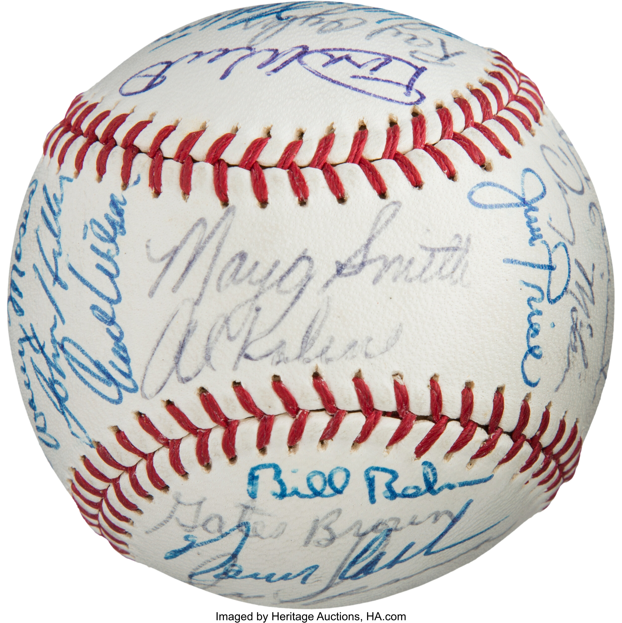 1968 Detroit Tigers Team Signed Baseball