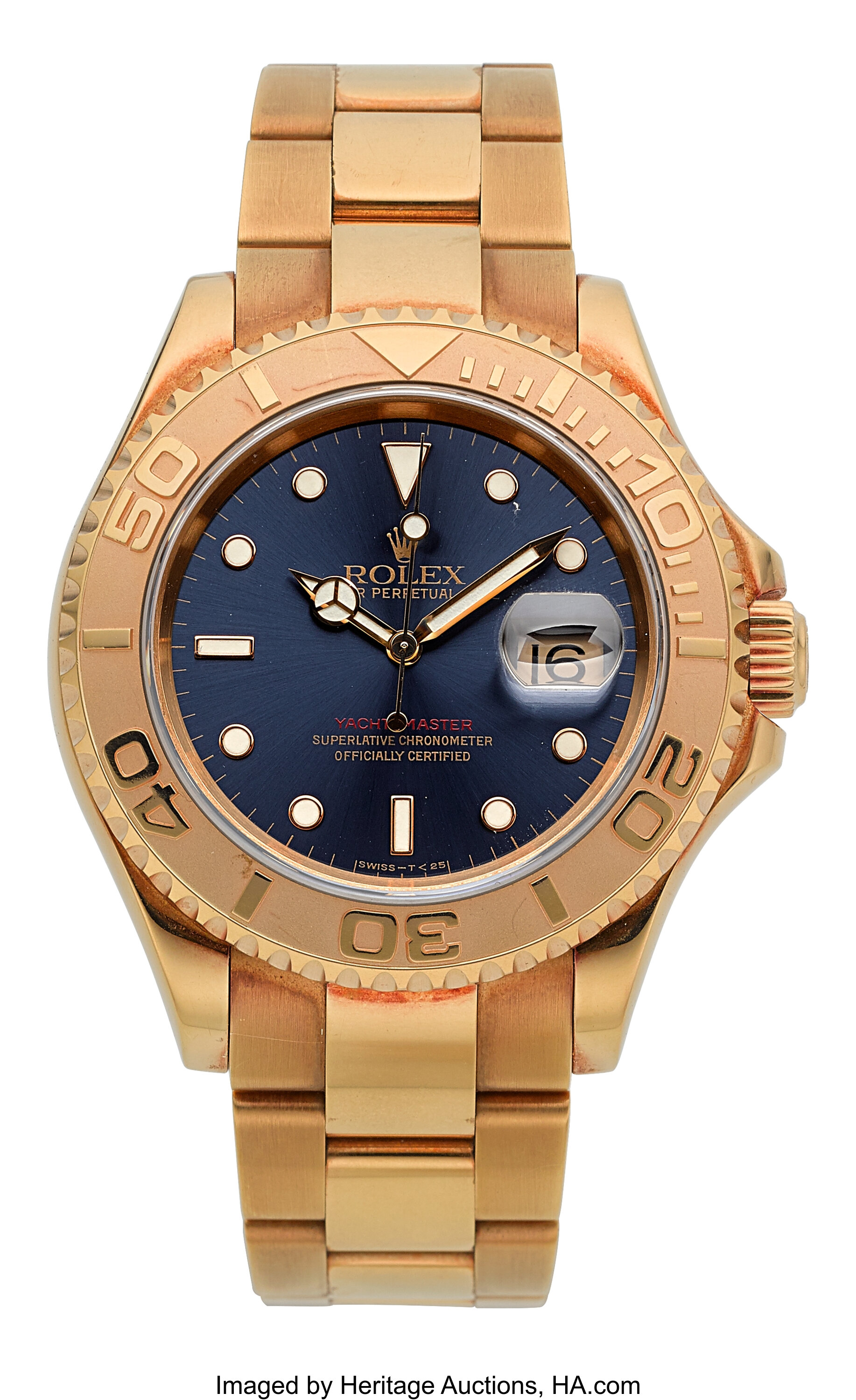 Rolex Yacht-Master Gold Blue 16628