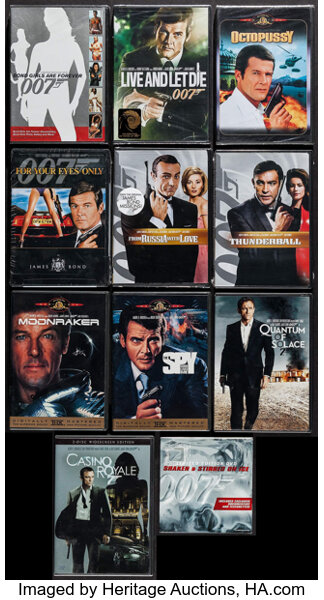 James Bond Others Lot Mgm Sony 1998 09 Dvds 15 5 25 X Lot 536 Heritage Auctions