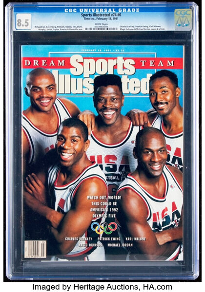 Custom Dream Team Sports Illustrated Magazine Cover