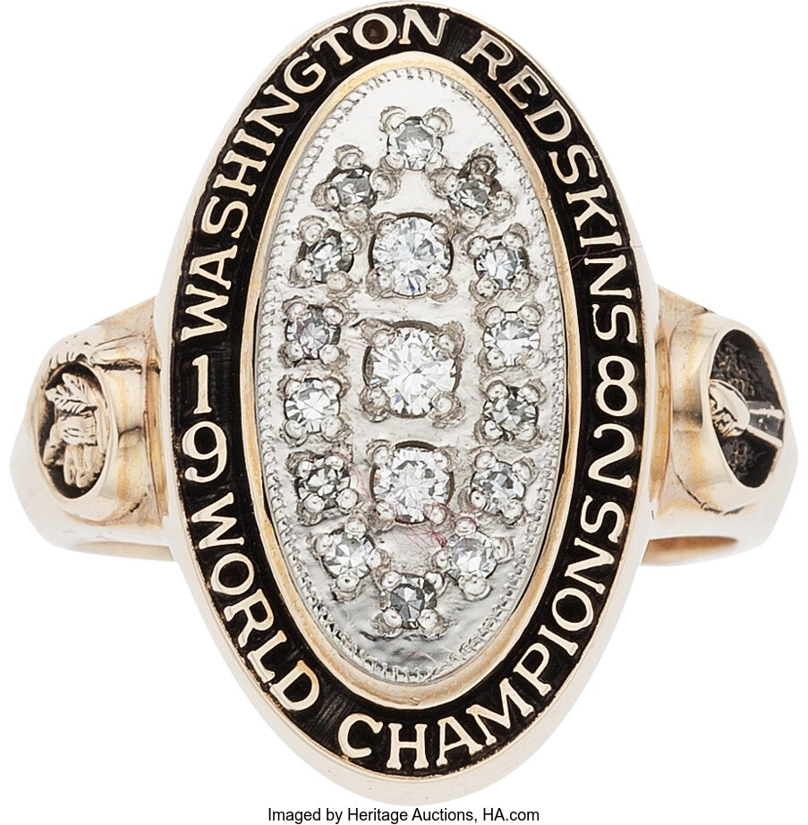 1982-83 Washington Redskins Super Bowl XVII Championship Ring, Lot #52989