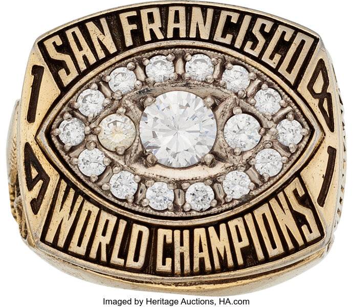 Joe montana 4 on sale super bowl rings