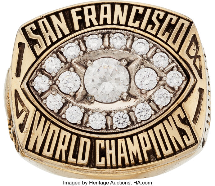 San Francisco 49ers 1981 Joe Montana Super Bowl NFL championship ring