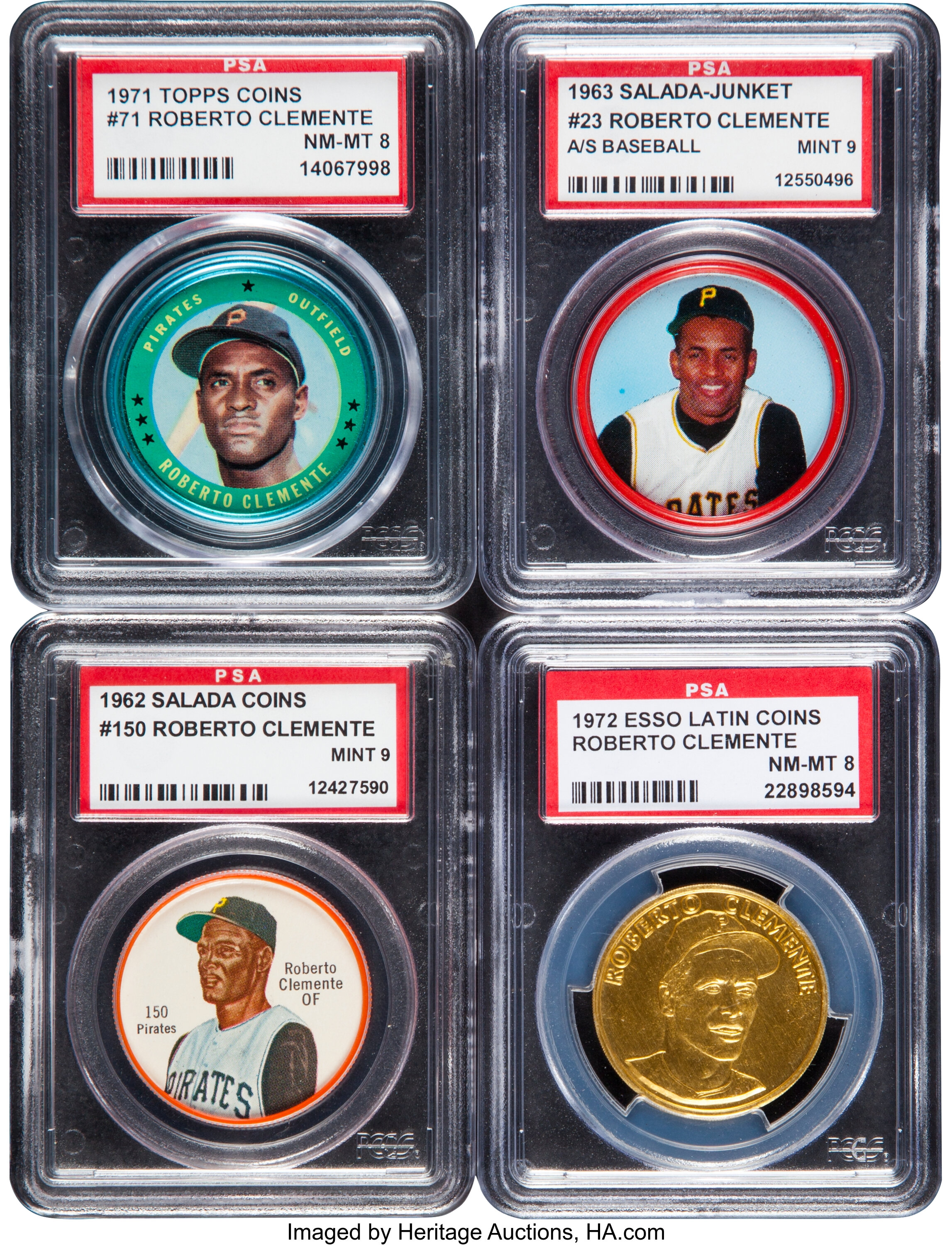 1971 Topps Coins #71 Roberto Clemente