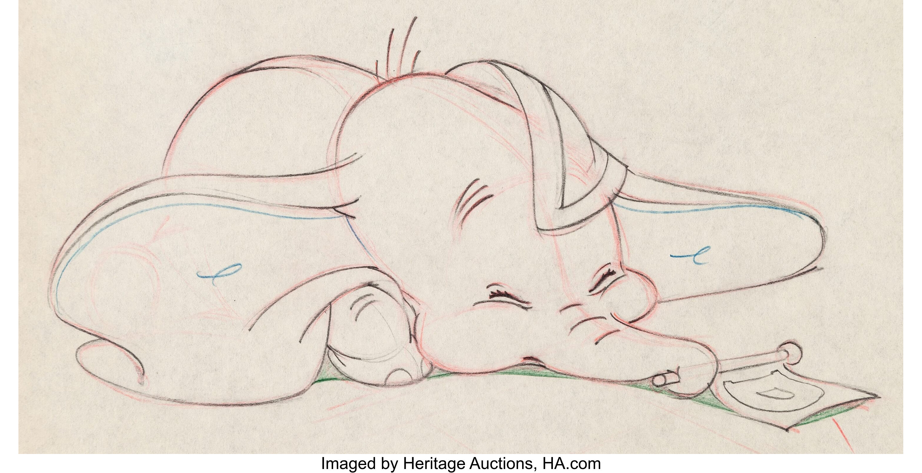 how to draw dumbo step by step